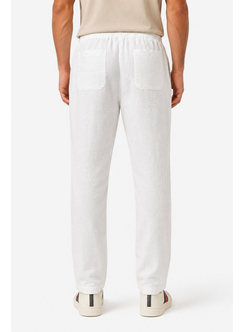 WHITE RABBIT Men’s Linen Pants Designed with a relaxed fit - Image 2