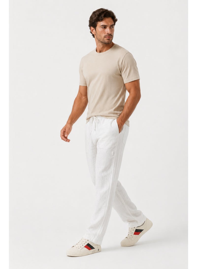 WHITE RABBIT Men’s Linen Pants Designed with a relaxed fit - Image 5