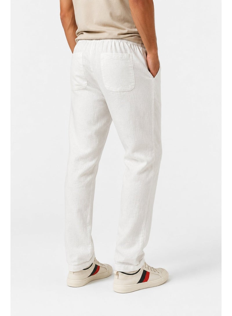 WHITE RABBIT Men’s Linen Pants Designed with a relaxed fit - Image 5