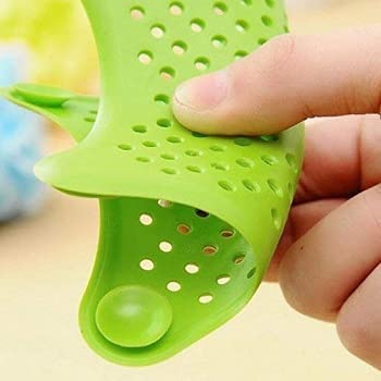 R Dabhi R Dabhi Sink Filter for Hair and Clogs Silicone Star Shaped Hair Catcher for Sink Wash Basin Drain Strainers Trapper Pad 4pc Multicolor  - Image 5