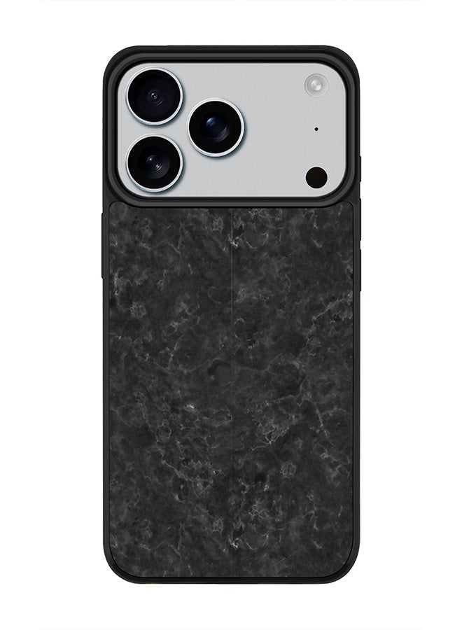 Stylizedd iPhone 17 Pro Case, [Compatible with MagSafe] Slim Magnetic cover Phone Case iPhone 17 Pro -Marble Texture Black - Image 1