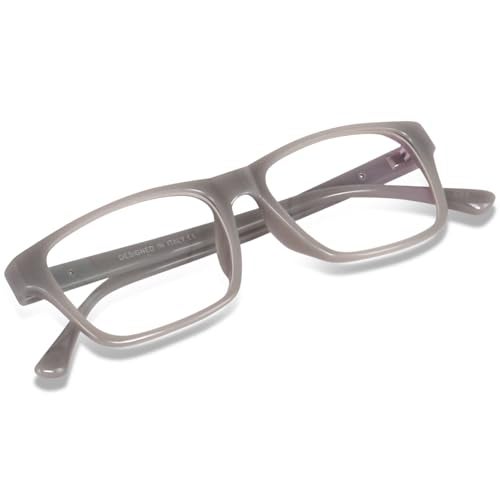Peter Jones Jelly Grey Rectangular Unisex Anti Glare Computer/Gaming Glasses (6052JG) - Image 1