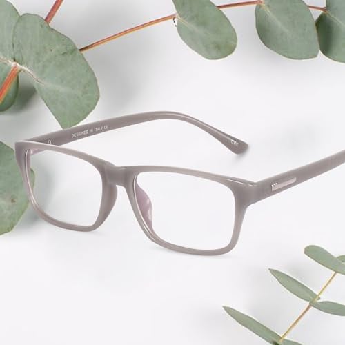 Peter Jones Jelly Grey Rectangular Unisex Anti Glare Computer/Gaming Glasses (6052JG) - Image 2