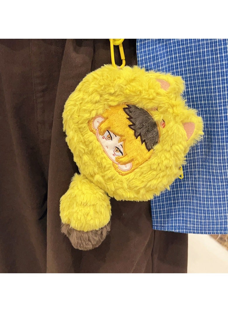 General Volleyball Junior Grind Coin Purse, Soft Animal Coin Purse with Zipper, Cute Anime Mini Plush Keychain Wallet for Cross Bags, Shoulder Bags, Tote Bags, Car Pendants  - Image 1