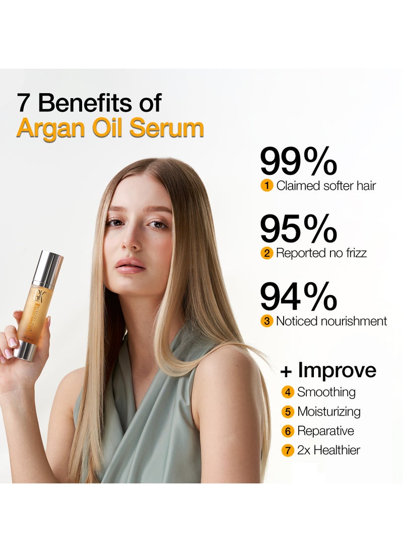 GK Hair Serum 100% Pure Organic Argan Oil 100ml  - Image 5