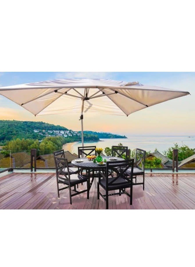 Schondor Furniture Cologne  Dining Sets | 6 Seaters | Outdoor Furniture | Made in Aluminum Cast | Perfect for Any Outdoor Space | Garden | Backyard | Patio | Balcony | Outdoor Eateries  - Image 1