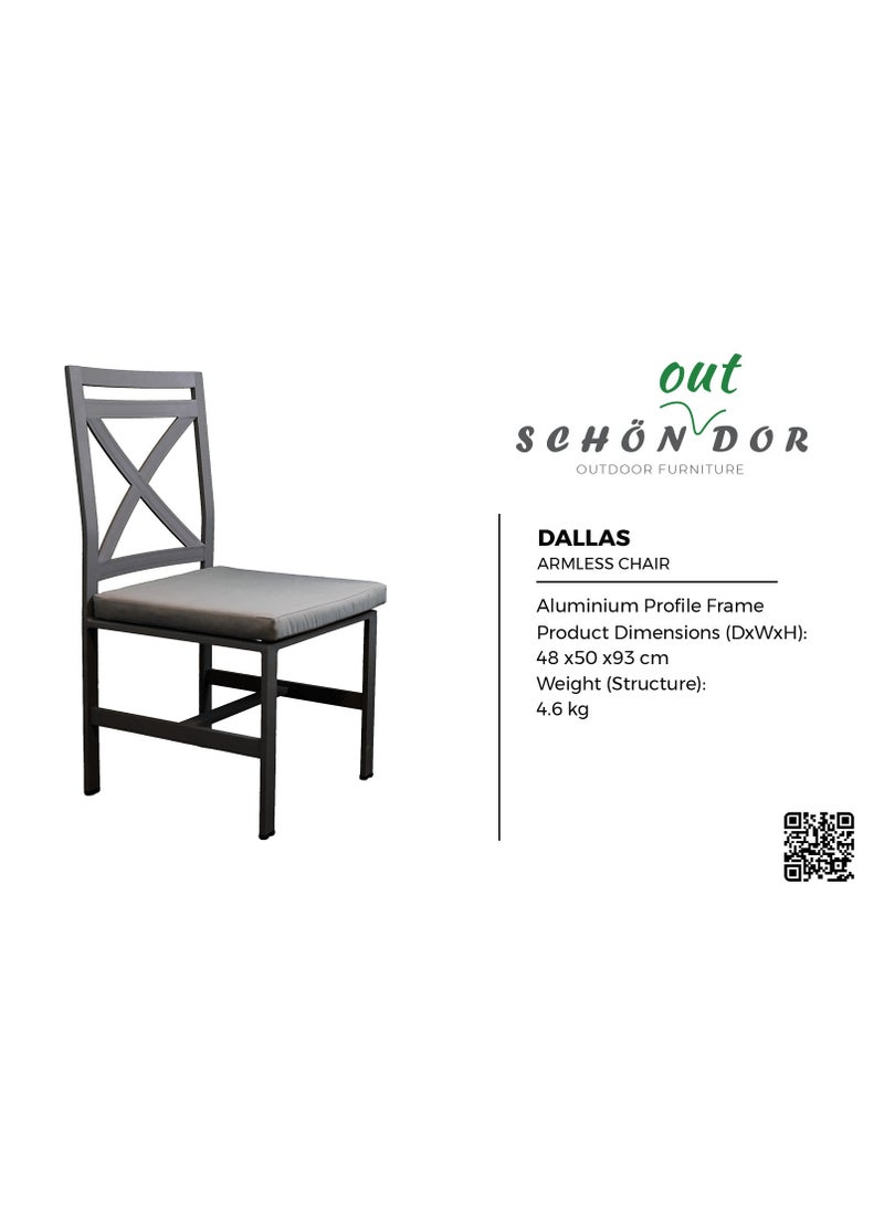 Schondor Furniture Cologne  Dining Sets | 6 Seaters | Outdoor Furniture | Made in Aluminum Cast | Perfect for Any Outdoor Space | Garden | Backyard | Patio | Balcony | Outdoor Eateries  - Image 4