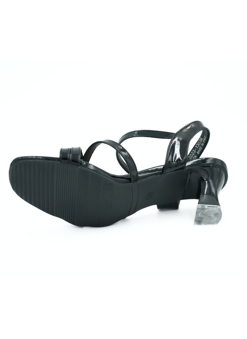SD.Felano - Elegant Strappy Sandals for Women – Mid Block Heel Dress Sandals with Ankle Strap, Comfortable Open-Toe Shoes for Casual, Office, or Evening Wear - Image 1
