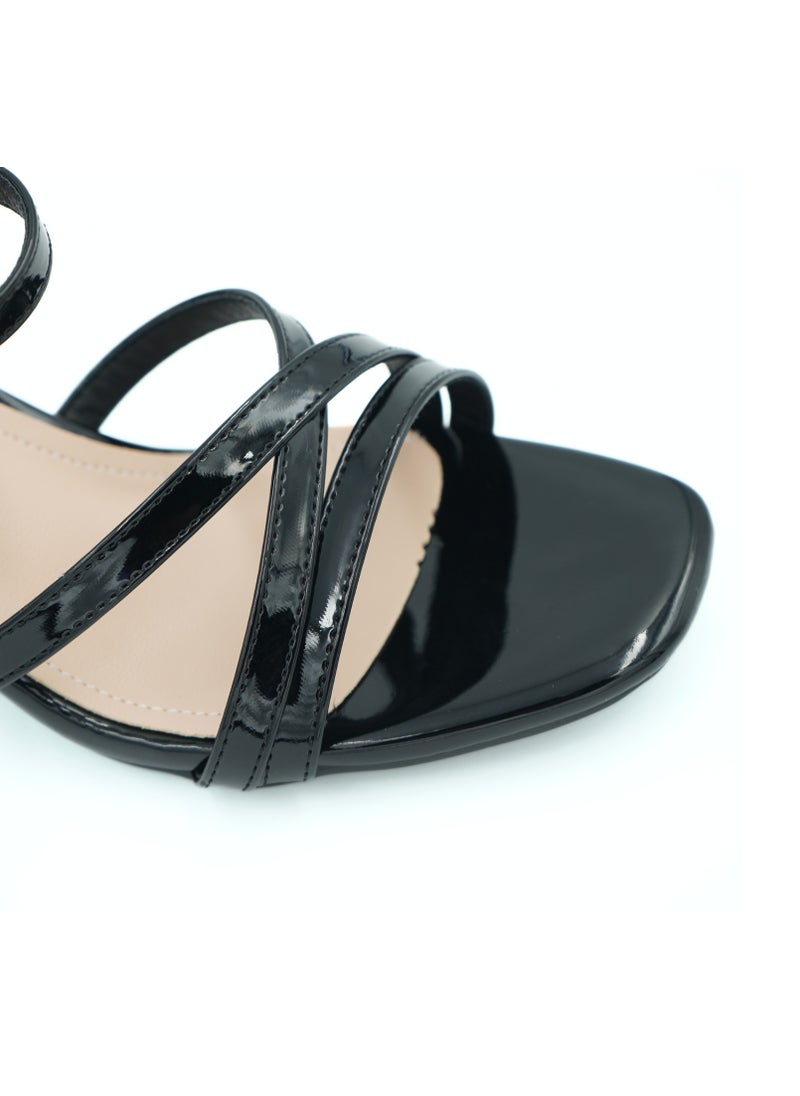 SD.Felano - Elegant Strappy Sandals for Women – Mid Block Heel Dress Sandals with Ankle Strap, Comfortable Open-Toe Shoes for Casual, Office, or Evening Wear - Image 1