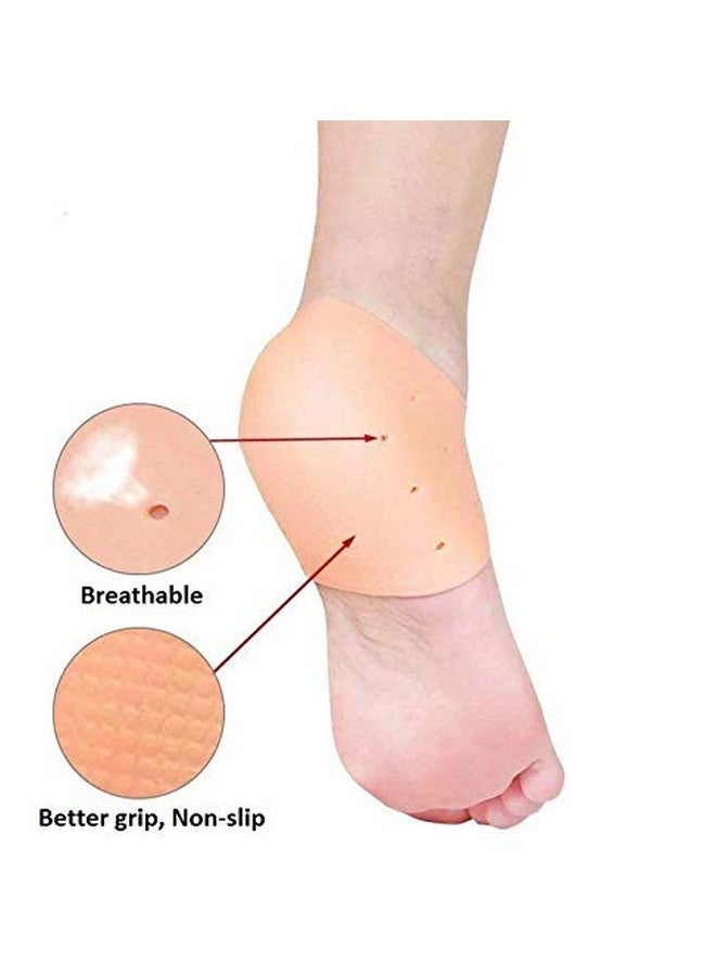Nightstar Silicone Anti Crack Heel Support Pain Relief Moisturizing Socks for Men and Women (1 Pair) - Image 4