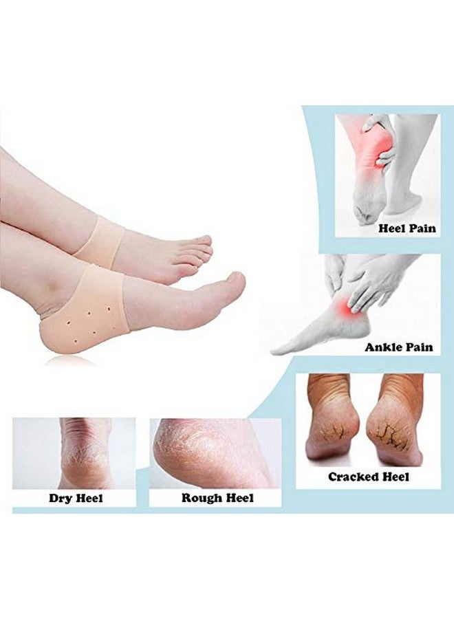 Nightstar Silicone Anti Crack Heel Support Pain Relief Moisturizing Socks for Men and Women (1 Pair) - Image 3