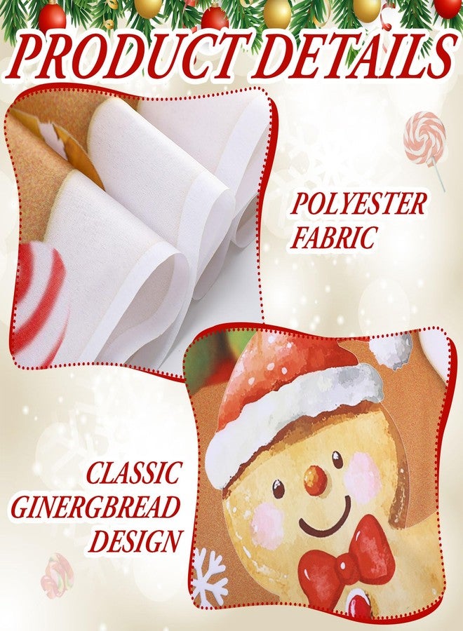 Mindsoft 3 Pcs Christmas Gingerbread House Decorations Gingerbread Door Covers Backdrop Christmas Door Banners Outdoor for Xmas Holiday Party Photography Background Front Porch Window Home Decor - Image 5