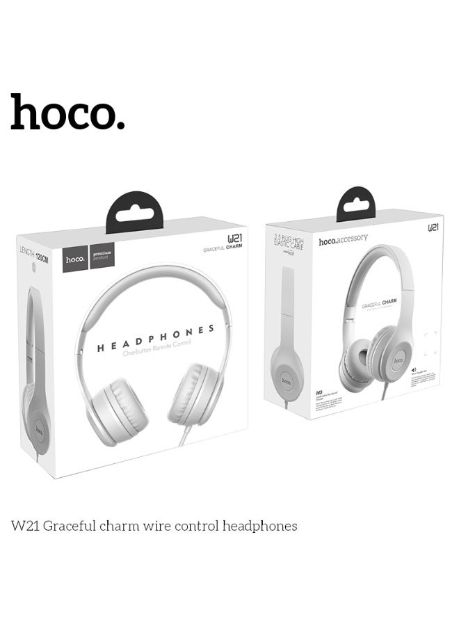 hoco. W21 Graceful charm wire control headphones - Image 4