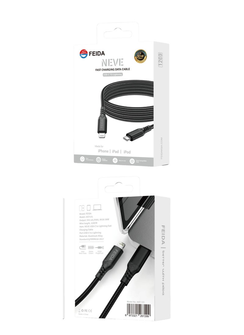 FEIDA FEIDA  1.2m Fabric iPhone Type-C Cable 