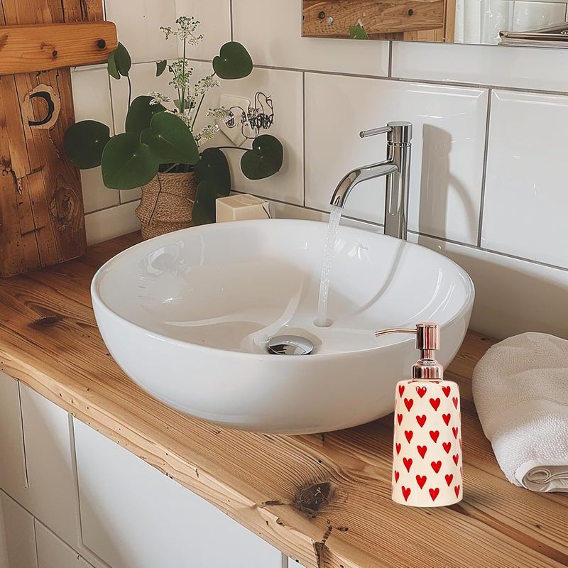 YASHONIDHI Ceramic Liquid Soap Dispenser for Wash Basin | Handwash Dispenser | Liquid Soap Dispenser for Kitchen Sink and Bathroom | Refillable Shampoo/Sanitizer/Lotion Bottle - Image 4