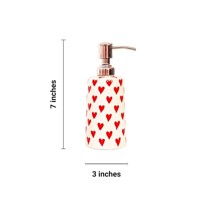 YASHONIDHI Ceramic Liquid Soap Dispenser for Wash Basin | Handwash Dispenser | Liquid Soap Dispenser for Kitchen Sink and Bathroom | Refillable Shampoo/Sanitizer/Lotion Bottle - Image 5