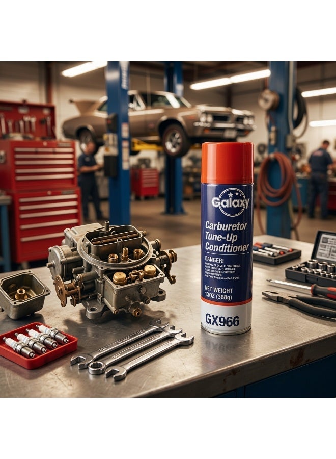 Galaxy Carburetor Tune-Up Conditioner - 13oz Professional Engine Cleaner & Maintenance Spray for Cars, Trucks & Small Engines - Improves Performance & Fuel Efficiency - Model GX966 - Image 2