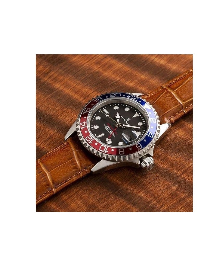 22mm Strap Leather for Samsung Galaxy Watch 46mm/Galaxy 3(45mm,46mm), Gear 2/Gear S3(Frontier, Classic), for HUAWEI Watch 2 Classic/3/3 Pro/GT(42mm,46mm,2e,Runner)/46mm(GT2,GT2 Pro,GT3), - Image 1