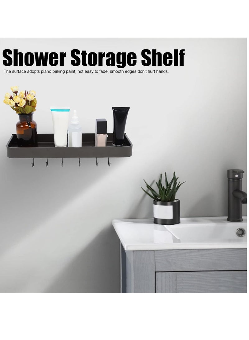 أديلي رف توابل حائطي مثبت باللصق أو البراغي - منظّم لتوفير المساحة (رمادي غون) - Image 5