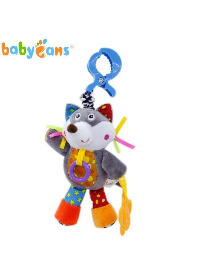 Babyfans Early Education Plush Toys For Infants 0-3 Years Old Interactive Music Voice Soothing Doll Sensory Development Toys-Color:Wolf - Image 1
