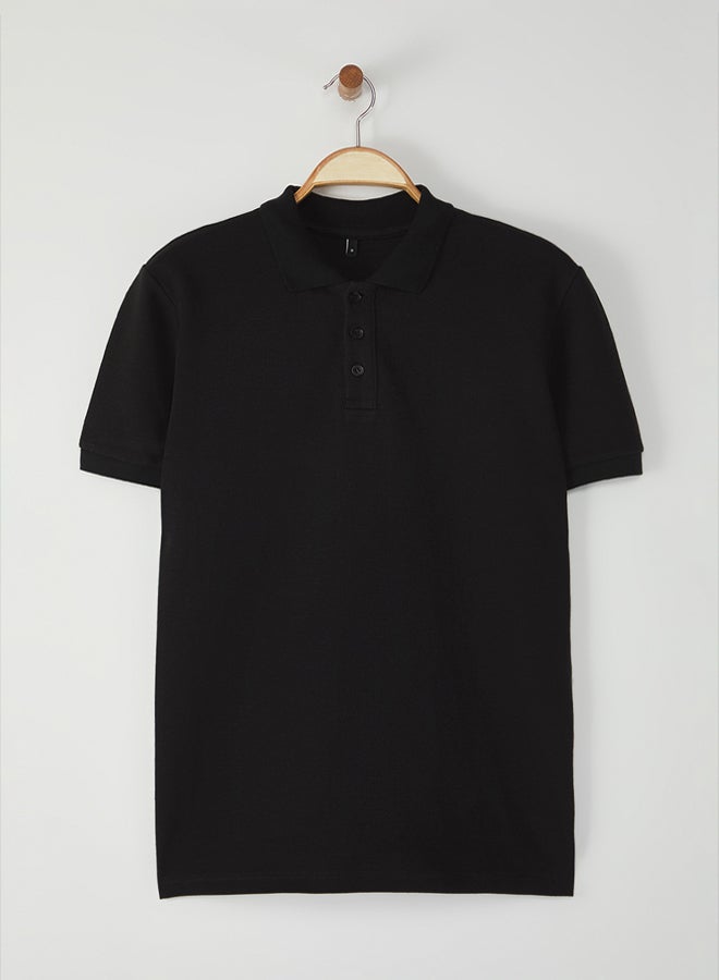 trendyol Black Regular Cut Thick Texture - Image 2