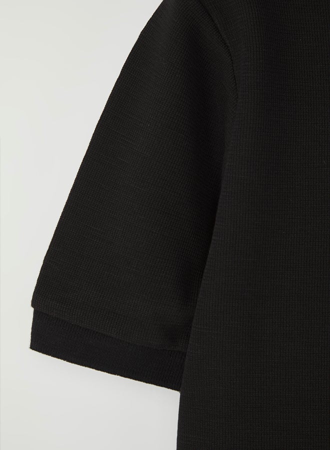 trendyol Black Regular Cut Thick Texture - Image 5