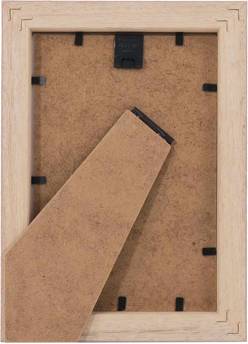 Wall Space 6 x 4 inch photo frame | Modern Silver 4x6 inch photo frames to fit image size 6x4 inches - With REAL GLASS and made from SOLID WOOD this 6 x 4 frame is made here in the UK | 4 x 6 frame Balanced structure - Image 5
