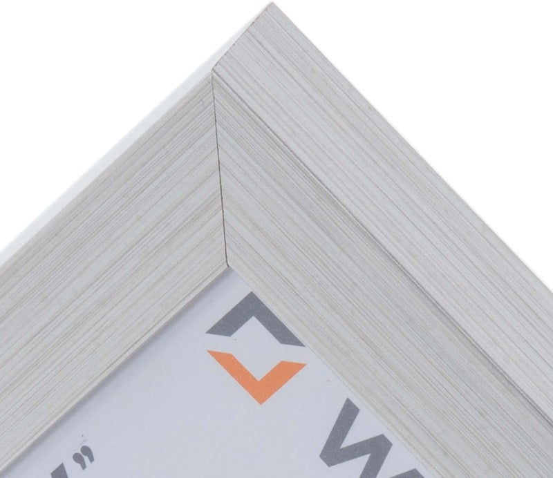 Wall Space 6 x 4 inch photo frame | Modern Silver 4x6 inch photo frames to fit image size 6x4 inches - With REAL GLASS and made from SOLID WOOD this 6 x 4 frame is made here in the UK | 4 x 6 frame Balanced structure - Image 4
