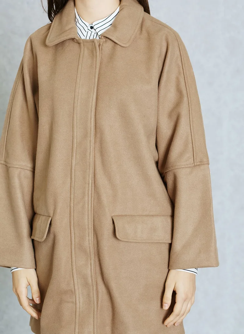 MANGO Oversized Cocoon Coat