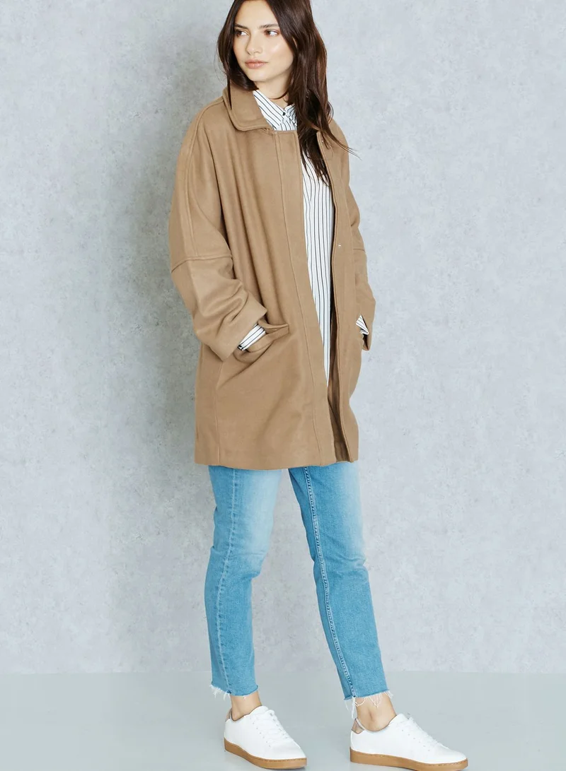 MANGO Oversized Cocoon Coat