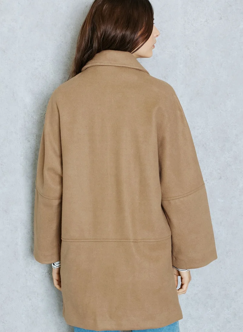 MANGO Oversized Cocoon Coat