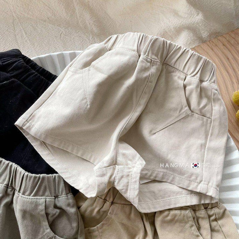 Korean Style Children's Cotton Shorts, Summer Thin, Casual Solid Color Pants for Boys Girls - Image 2