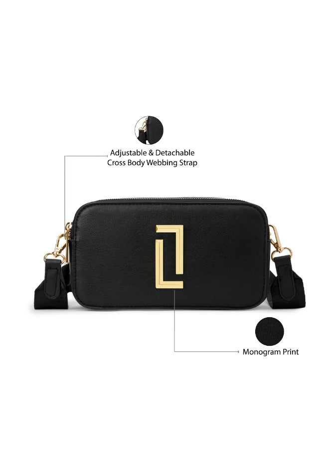 Lavie Luxe Women's  Fenny25 Box Sling (Black) - Image 3