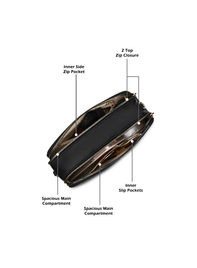 Lavie Luxe Women's  Fenny25 Box Sling (Black) - Image 5