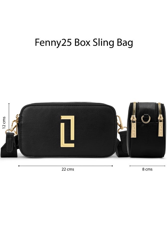 Lavie Luxe Women's  Fenny25 Box Sling (Black) - Image 4