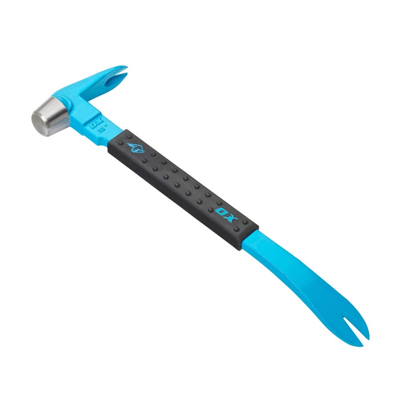 OX Tools 12 Cats Paw Nail Puller Tool with Unique Hammer Head Pry Bar  Cats Paw with Rubber Grip Polished Beveled Claws  Forged Steel Design  Saca Clavos De Carpintero - Image 3