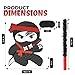 Birchio Ninja Pinatas Bundle with a Blindfold and Bat 165x126x4 Inches Perfect for Birthday Parties Theme Parties for boys Decorations - Image 4