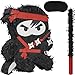 Birchio Ninja Pinatas Bundle with a Blindfold and Bat 165x126x4 Inches Perfect for Birthday Parties Theme Parties for boys Decorations - Image 2