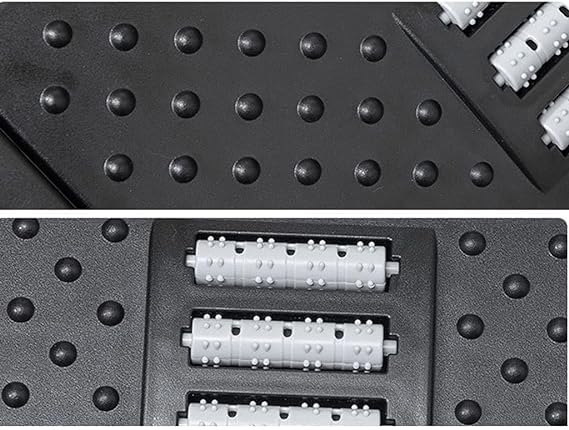 Botash مسند قدم قابل للتعديل الارتفاع مع قوام تدليك وكرات لتخفيف التصلب والخدر وتعزيز الدورة الدموية في الساقين وتخفيف ضغط الساقين 1 قطعة متعدد الألوان - Image 5