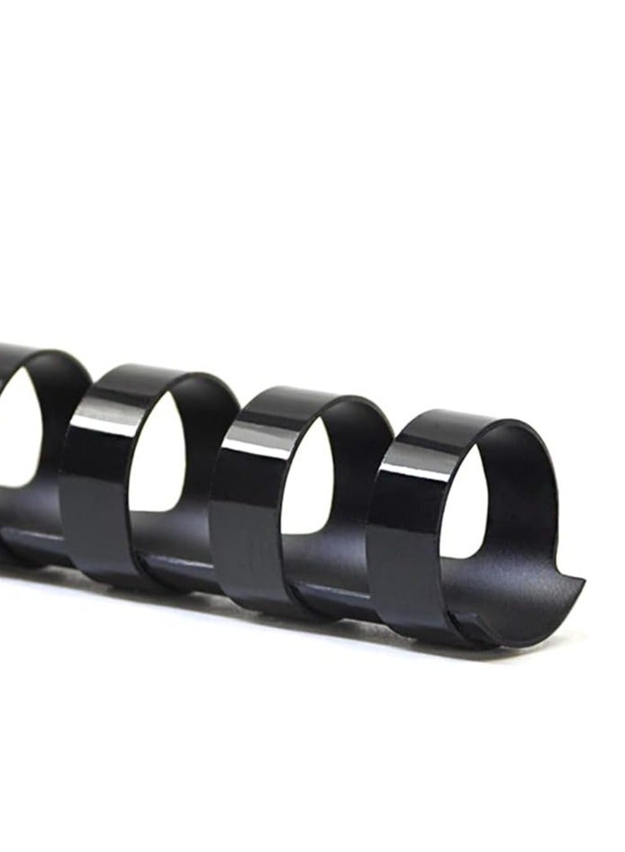 MASTER PLUS Comb Binding Spiral 10mm Plastic 70 Sheet 100pcs - Image 3