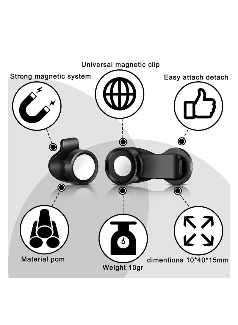SYOSI Water Tube Clip, 3PCS Magnetic Hydration Hose Clip, Bladder Clip, Backpack Clips Tactical Backpack Accessories for Source Hydration Packs Water Bladders Holding Drinking Valve Tube in Place  - Image 2