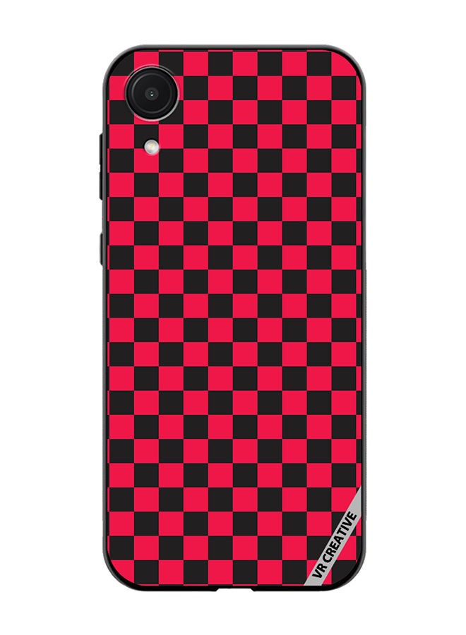 VR CREATIVE Protective Case Cover For Samsung Galaxy A03 Core Checkerboard Vector Seamless Pattern Design Multicolour - Image 1