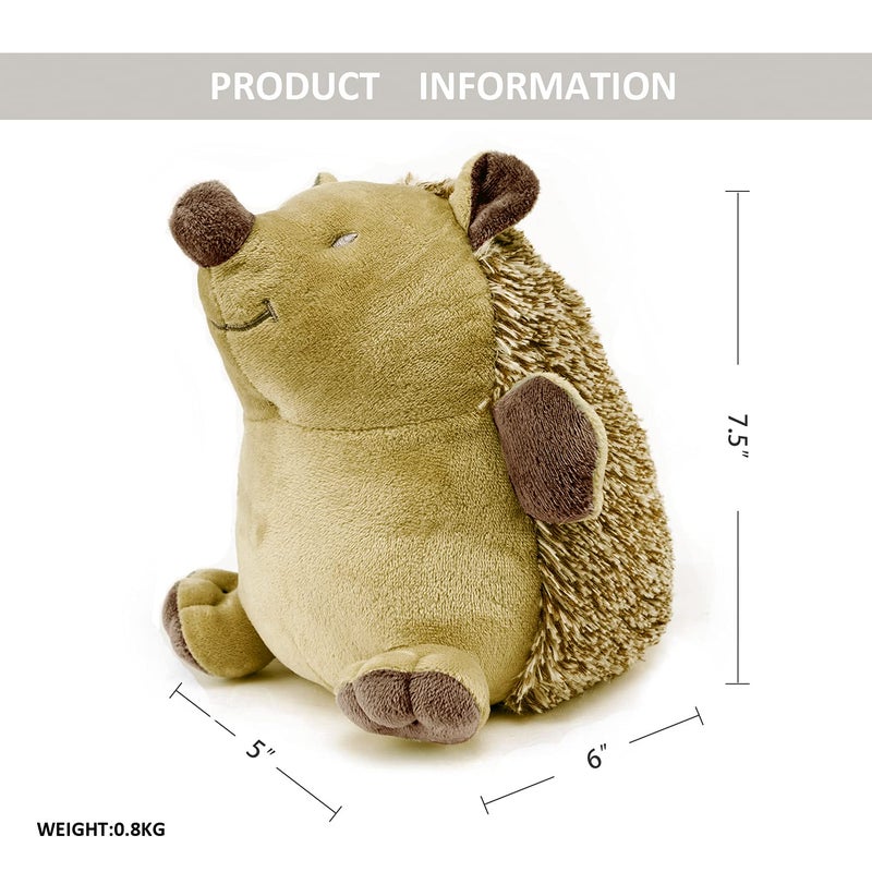 Daralis Decorative Hedgehog Door Stop-Cute Animal Weighted Door Stopper for Home and Office Decoration (Tan Hedgehog) - Image 2