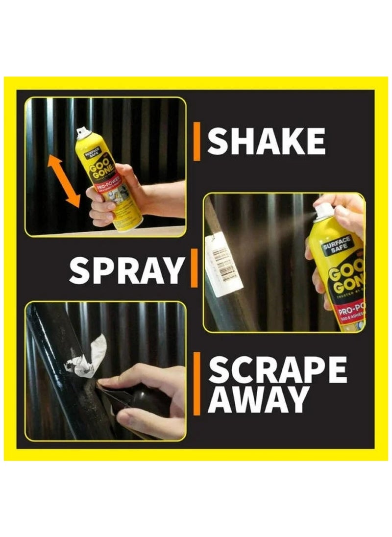 Goo Gone Pro Power Goo & Adhesive Remover Aerosol 283 G  - Image 2