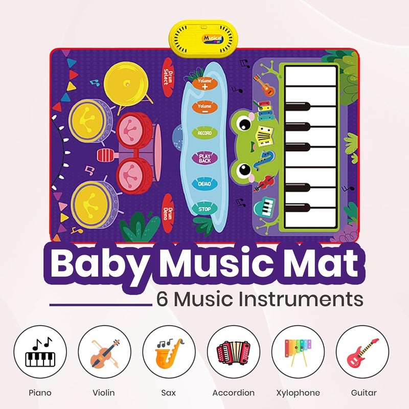 Musical Baby Play Mat with Piano & Drums - Image 1