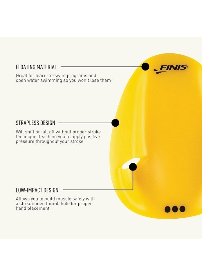 FINIS Agility Floating Swim Paddles - Strapless Design for Stroke Technique - Instant Feedback - Large - Image 4
