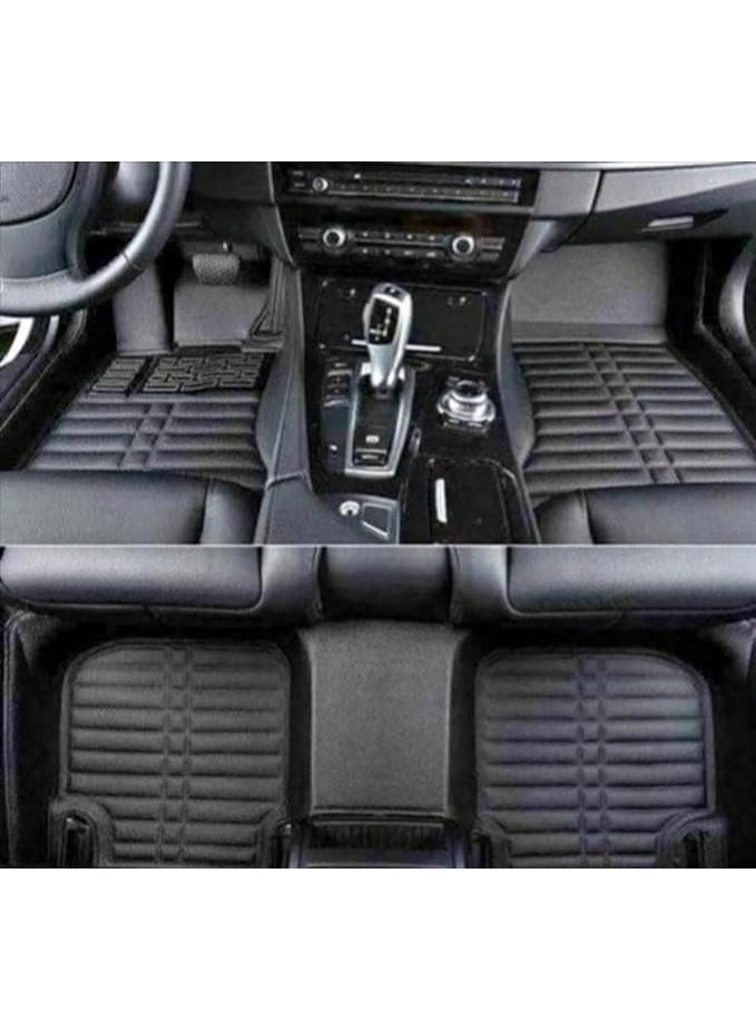 5D Car Pedal Set - 3-Piece 8mm Compressed Leather Floor Mats for Kia Sportage 2020 & Hyundai Tucson 2020 - Image 3