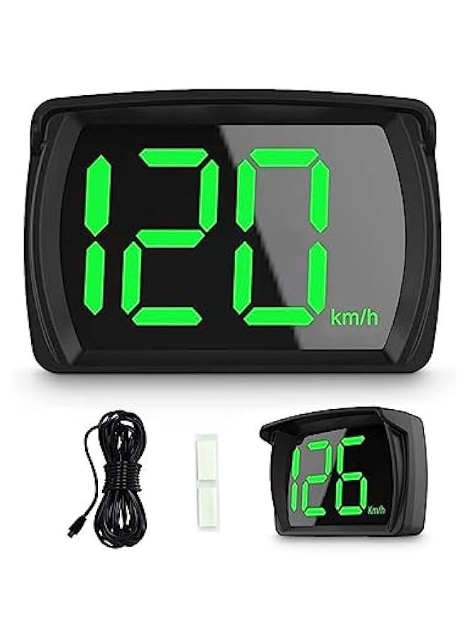 ANKOVO Car HUD Speedometer, Clear Speed Display, Voice Alerts, USB Power Cable - Ideal for Cars, Trucks, Buses - KM/H  - Image 1