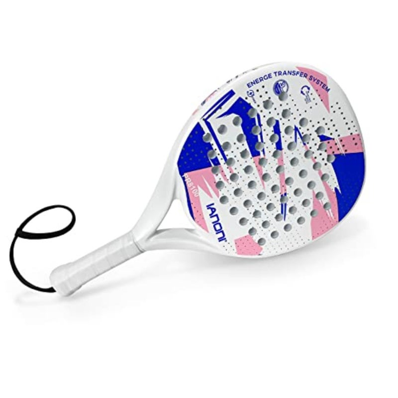 Padel Racket 100% Carbon Fiber EVA Memory Foam Core Lightweight Professional Performance Paddle with Carry Bag 3 Colors With bag - Image 3