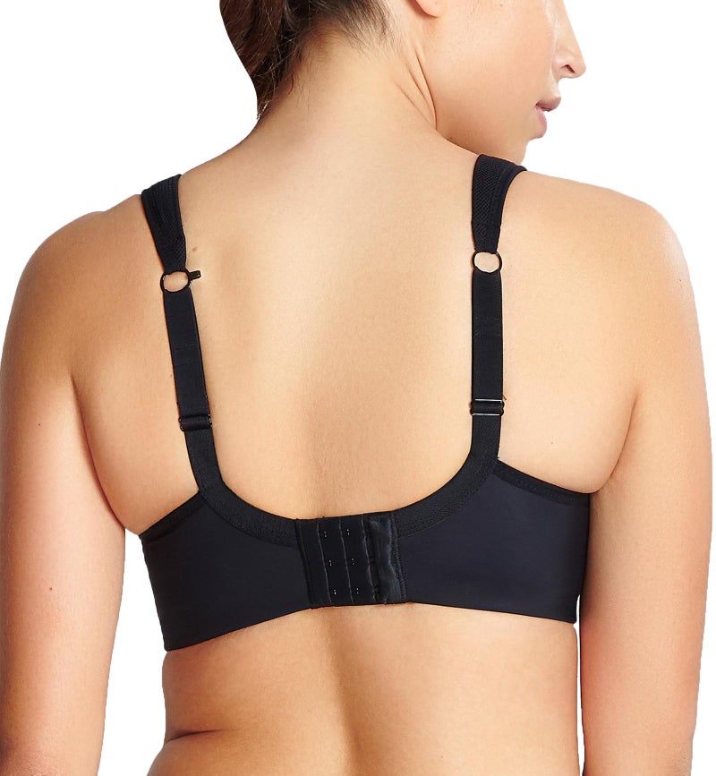 Panache Women's High Impact Underwire Sports Bra | Black 38D | Max Support, Moisture Wicking, Heavy Duty Sports Bra for Women - Image 2